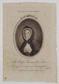 The Right Honourable Selina Countess Dowager of Huntingdon aged 83
