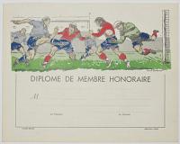 [Football Certificate.] Diplome de Membre Honoraire.