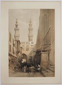 Minarets and Grand Entrance of the Metwaleys. At Cairo.