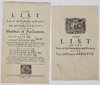An Exact List of the Votes of the Freeholders and Freemen, of the City and County of Bristol,