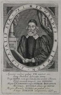Edwardus Simson S.T.D. Aetatis Suae. 73. Expectari Salutare Euum. Agnosco vultus quibus UNI innotuit aevo, Oraq.