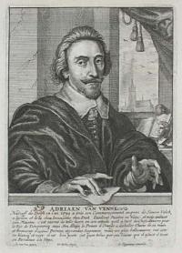 Adriaen Van Venne. Natieff de Delft en l'an 1599�.il tient sa Residence a la Haye. '59' annotated in ink.