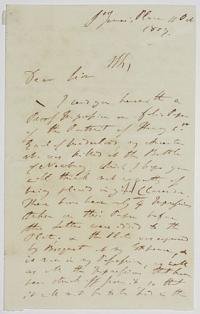 [Letter from accompany engraving sent from 'Spencer' to 'J:C: Crowle']
