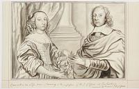 Cromwell & his Wife from a Drawing in the possession of the E. of Essex at Cashiobury copied by Harriet C.ss of Essex [ms]