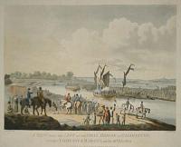 A View from the Left of the First Bridge at Paddington, with the Company & Barges, on the 10th July, 1801.