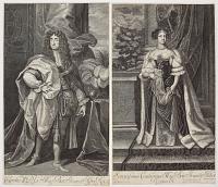 Carolus II. D. G. Mag: Brit: Fran: & Hiber: Rex &c. [&] Serenissima Catherina Mag: Brit: Fran: & Hiber Regina &c.