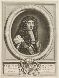 Charles II by the Grace of God King of England, Scotland, France and Ireland etc. Defendor of the Faith.