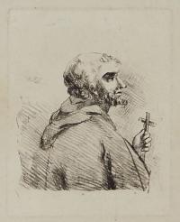 [Monk holding crucifix]
