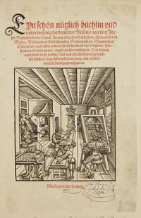 [Titlepage and woodcut illustration from Hieronymus Rodler, 'Eyn schön nützlich büchlin und underweisung der kunst des Messens [...]']