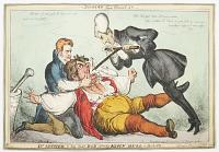 Dr. Arther & his man Bob giving Iohn Bull a Bolus). _ Quacks from Church St _