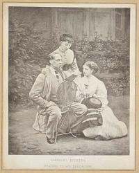 Charles Dickens reading to his Daughters