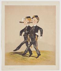 [Two smoking soldiers]