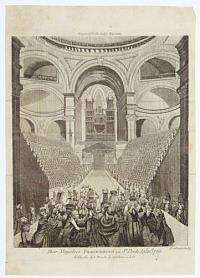 Their Majesties Procession in St Pauls, Ap.l 23d 1789.