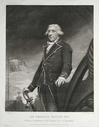 Sir Charles Saxton Bart.  Resident Commissioner of his Majesty's Navy at Portsmouth.