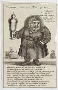 [Drinking cup, beaker, of Fi-ane or Vianen: Second scene of Aesop's Ghost.] Verkens Beker van Fi-ane of Vianen: 2de Tooneel van de Geest van Esopus.
