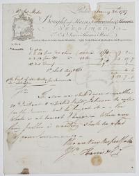 [Seedsman's Invoice.] Bought of Harris Seedsman, No5. Lower Thames Street. Garden Mats & Grass Seeds Wholesale_Split Pease, Flour of Mustard &c for Exportation.