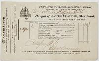 [Coal Merchant's Invoice.] Bought of James Waldie, Merchant, 32, Queen's Place Foot of Leith Walk.