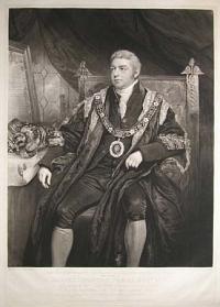 The Court of Assistants of the New Plantation in Ulster within the Realm of Ireland.  This Print of Harvey Christian Combe Esqr. M.P.  Governor of the Honble. the Irish Society, London,  From the original Picture, in the Irish Chamber, Guildhall London.  