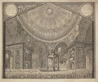 A View of the Inside of the Dome & Church of St Peter at Rome as it appear'd Ornamented on the day of Jubilee in the Year. 1700.