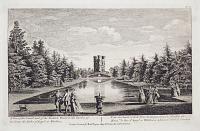 A View of the Canal and of the Gothick Tower in the Garden of his Grace the Duke of Argyl at Whitton.