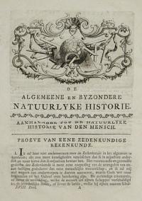 De Algemeene en Byzondere  Natuurlyke Historie. De Giraffe.