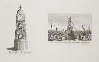 The Cross in Cheapside [&] Representation of the demolishing of the Cross in Cheapside, in the Year 1643.