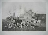 The Start for the Meet - 1882. The Quorn Pack Huntsman & Whips leaving the old Kennels at Quorn,