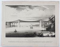 The Menai Bridge. Carnarvonshire.