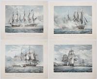 [Four views of the sea battle between H.M.S. Shannon & the American Frigate Chesapeake.]