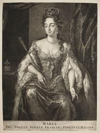 Maria, D.G. Angliæ, Scotiæ, Franciæ, et Hiberniæ Regina.
