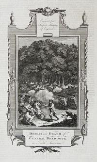 Defeat and Death of General Braddock in North America.