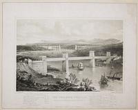 The Britannia Tubular and Menai Suspension Bridges.