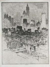 [New York from Brooklyn Bridge].