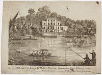 A View of the late Celebrated Mr Pope's House, fronting the River Thames.