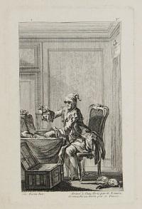[Miser counting money- illustration to Erasmus' 'In Praise of Folly'?]