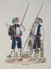 [Collection of 48 plates of Portugese costume & trades.]