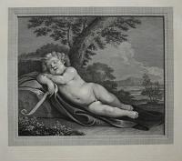 [St John the Baptist, asleep]
