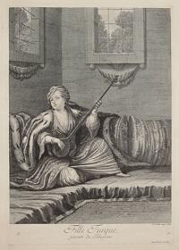 [Turkish Woman Playing the Tehegour.]