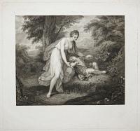 [Woman holding a child]