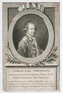 Charles Earl Cornwallis, Lieutenant G&eacute;n&eacute;ral des Arm&eacute;es et Forces de Sa Majest&eacute; Britannique dans l'Am&eacute;rique,