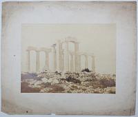[Ruins of the Temple of Posidon at Cape Sounion.] Temple on Cape Colonna.