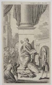 [Britannia Holding the Magna Carta.]