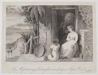 The Missionary's Daughter teaching a Negro Girl.
