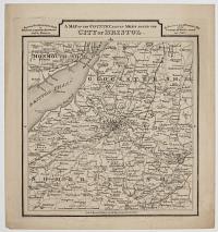 A Map of the Country Eleven Miles Round the City of Bristol.