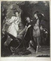 His Grace The Duke of Bedford with his Brothers Lord John Russell, Lord Will.m Russell, & Miss Vernon.