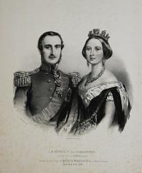 S. M. Victoria Ière. Reine d'Angleterre et S. A. le Prince Albert son époux.