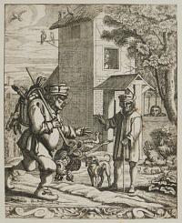 [Life of Aesop: Aesop passing the house of the father of Xanthus's wife.]