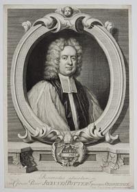 Reverendus admodum in Christo Pater Joannes Potter Episcopus Oxoniensis.