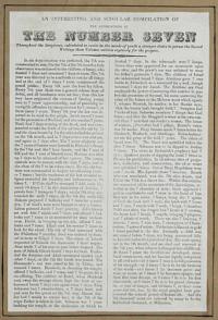 An Interesting and Singular Compilation of the Applications of The Number Seven Throughout the Scriptures,