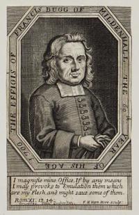 The Effigis of Francis Bugg of Mildenhall the 60th Year of His Age 1700.